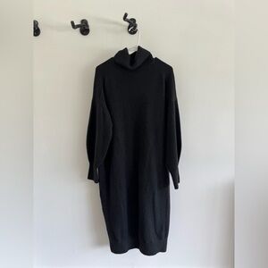 H&M Black Cowl Neck Sweater Dress